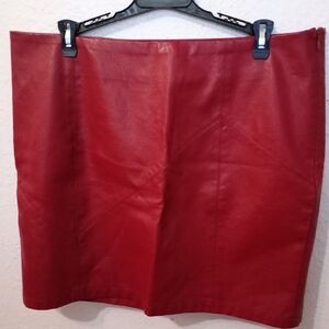 Women's Faux Leather Skirt size XL by Fahsyee Brand New
